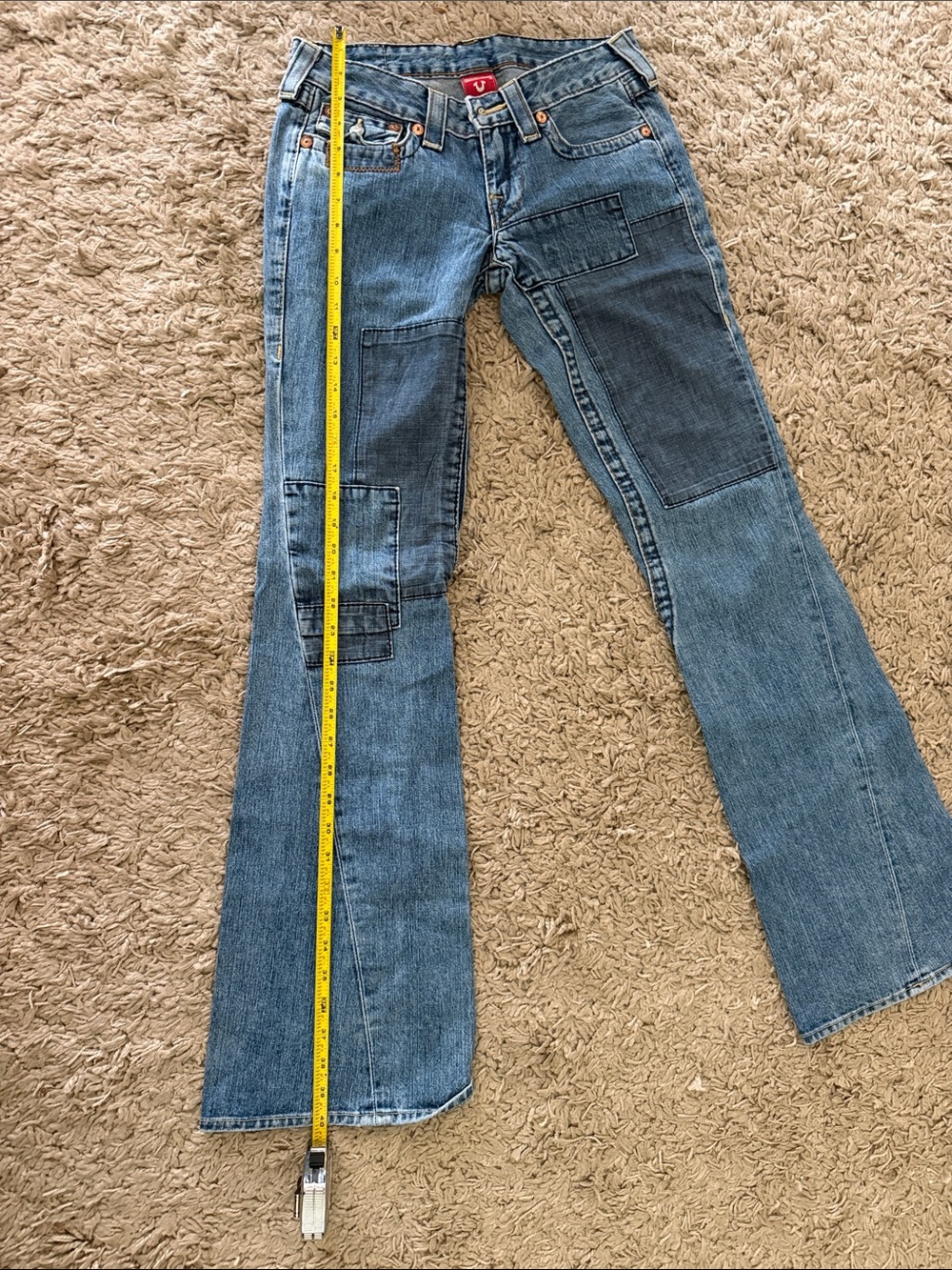 True Religion Blue Women's Jeans with patch Pocket Detail - Picture 8 of 10